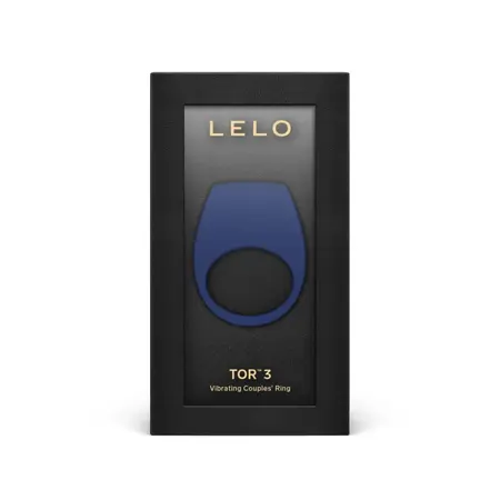 LELO TOR 3 Blue Smart Vibrating Ring, App-Controlled, Silicone, Medium