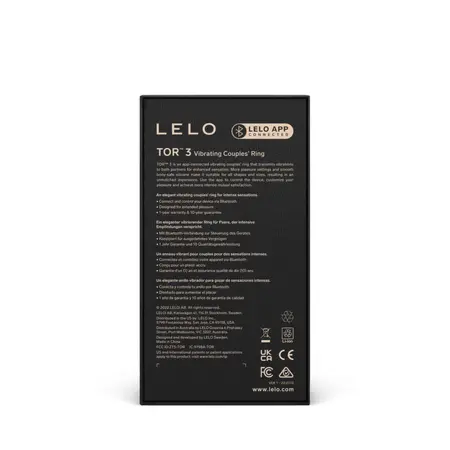 LELO TOR 3 Violet Dusk App-Controlled Silicone Intimate Ring 46.7mm