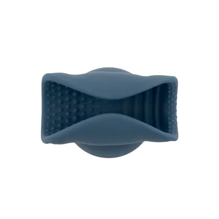 Le Wand Stroke Silicone Sleeve Attachment - Textured Accessory, Grey