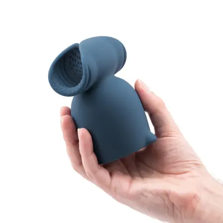 Le Wand Stroke Silicone Sleeve Attachment - Textured Accessory, Grey