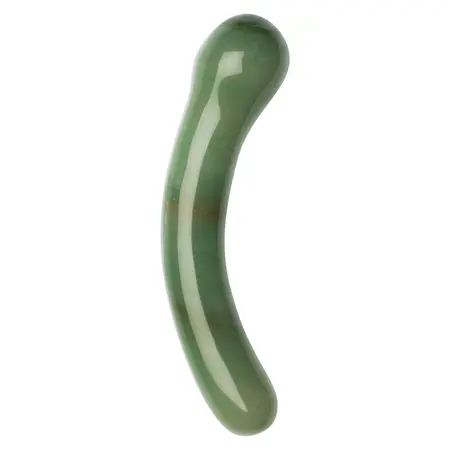 La Gemmes G Curve Jade - Handcrafted Natural Jade Crystal Wand 17.5 cm