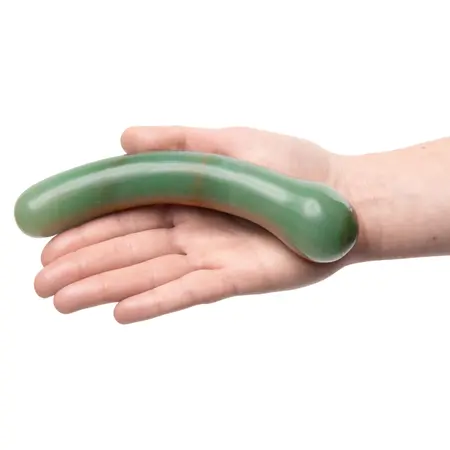 La Gemmes G Curve Jade - Handcrafted Natural Jade Crystal Wand 17.5 cm