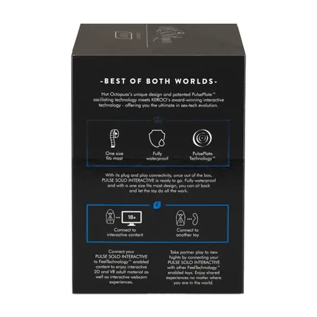 Kiiroo Hot Octopuss Pulse Solo Interactive Intimate Device Bluetooth Black