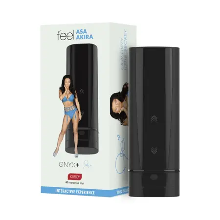 Kiiroo Onyx+ Interactive Intimate Device Asa Akira Edition, Black