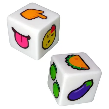 Kheper Games DTF Emoji Dice Game - Creative Couples Activity Set