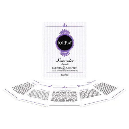 Kheper Games Foreplay Bath Set Vanilla & Lavender 150g Cards Included