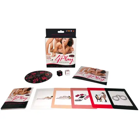 Kheper Games 4Play - Couples Game Set with Spinner, Dice & Cards