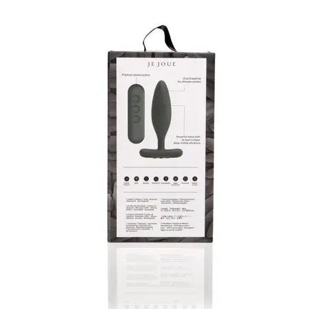 Je Joue Vesta Remote-Controlled Compact Vibrating Plug, Black, 117mm