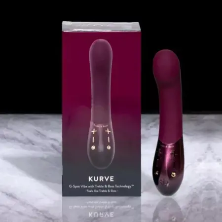 Hot Octopuss Kurve Plum Dual Motor Vibe with Treble & Bass System