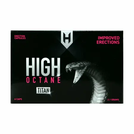 High Octane Titan Capsules for Men - Herbal Support, 6 pcs