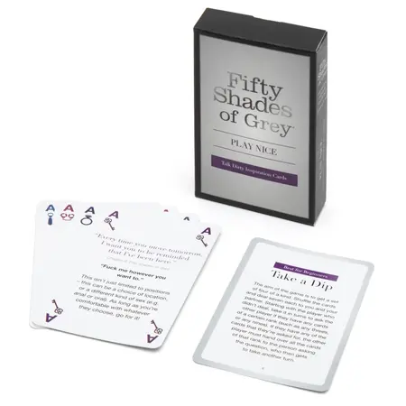Fifty Shades of Grey Play Nice Talk Dirty Card Game 52 Cards Deck