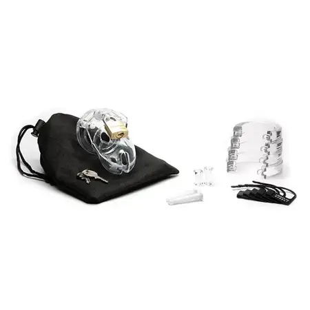 CB-X Mr Stubb Clear Chastity System - Compact Polycarbonate Model