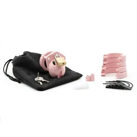 CB-X Mini Me Pink Secure Comfort Polycarbonate Chastity Device 32mm