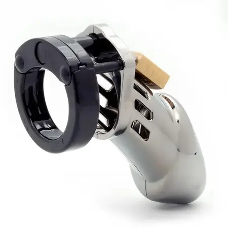 CB-X CB-6000 Chrome Chastity System 35 mm Adjustable Polycarbonate