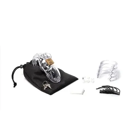 CB-X CB-3000 Transparent Chastity System 37 mm Medical Polycarbonate