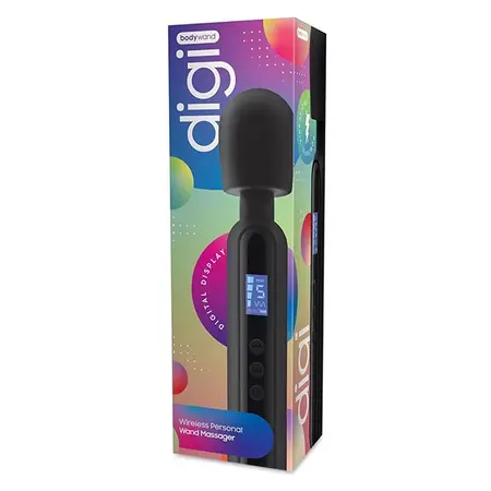 Bodywand Digi Digital Wand Massager with LED Display, Silicone, 9.25in