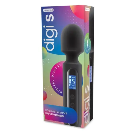 Bodywand Digi S Compact Rechargeable Silicone Wand Massager Pink