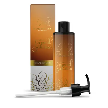 BodyGliss Massage Oil Toffee Caramel Aroma Silicone-Based 150ml