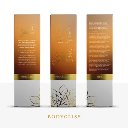 BodyGliss Massage Oil Toffee Caramel Aroma Silicone-Based 150ml