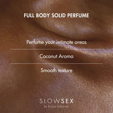Bijoux Indiscrets Slow Sex Solid Perfume Coconut 8g Alcohol-Free