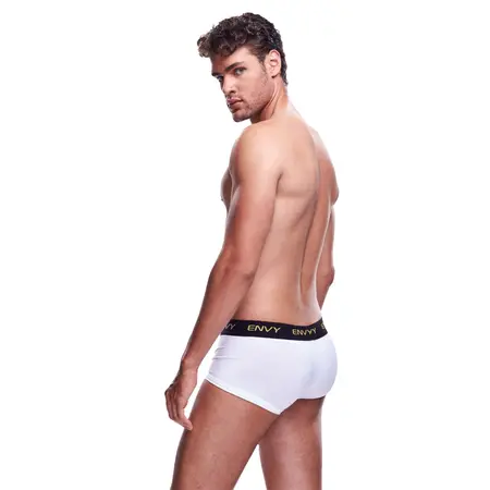 Envy Mesh Short Boxer White S/M - Breathable Athletic Design