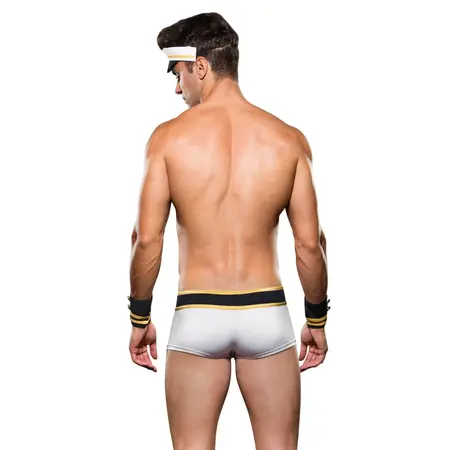 Envy Sailor Uniform Set White 3-Piece L/XL with Cuffs & Hat