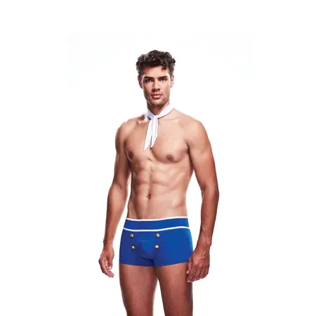 Envy 2-Piece Sailor Salute Costume Set L/XL - Nautical Theme, White & Blue