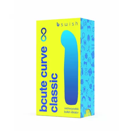 B Swish Bcute Curve Infinite Classic Citrus Yellow Rechargeable Massager