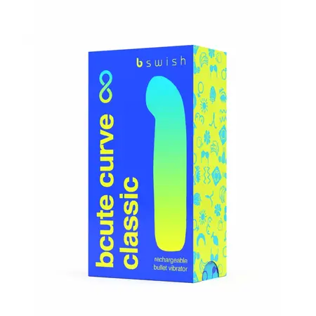 B Swish Bcute Curve Infinite Classic Massager Electric Blue Silicone