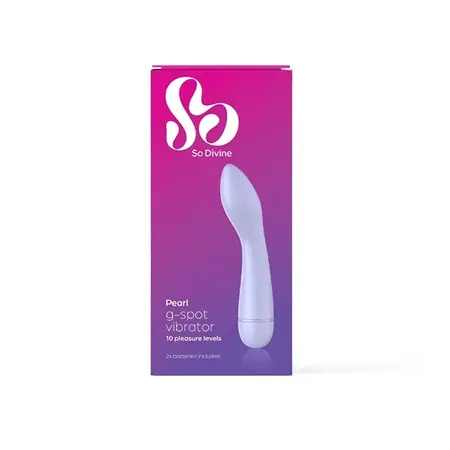 So Divine Pearl Mini G-Spot Vibrating Massager, 10 Modes, Pink, Compact