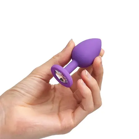 So Divine Sweet Sensation Small Plug Purple Silicone Jewel Base