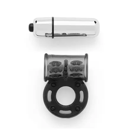 So Divine Thriller 2-in-1 Vibrating Silicone Ring with Removable Bullet