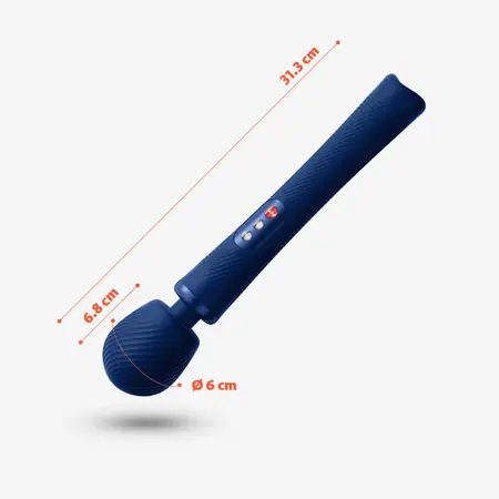 Fun Factory Vim Weighted Wand Massager Midnight Blue 31.3cm Rechargeable