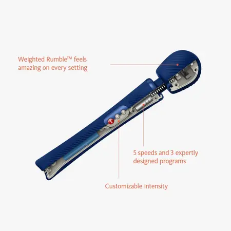 Fun Factory Vim Weighted Wand Massager Midnight Blue 31.3cm Rechargeable