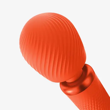 Fun Factory Vim Sunrise Orange Weighted Wand Massager 31.3cm Quiet Power
