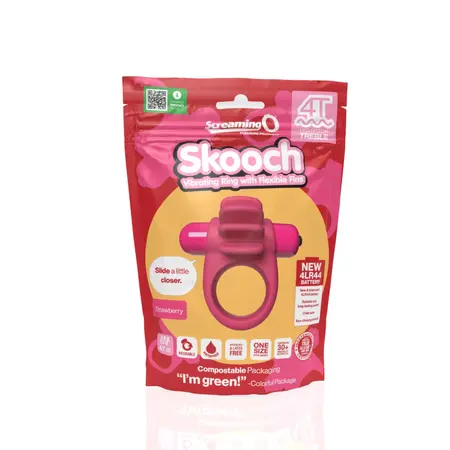 The Screaming O 4T Skooch Intimate Vibrating System Strawberry