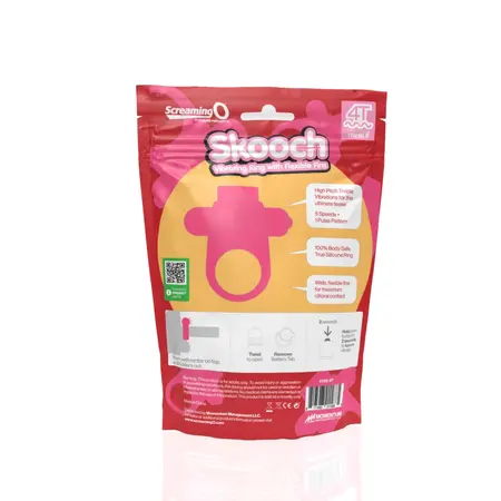 The Screaming O 4T Skooch Intimate Vibrating System Strawberry