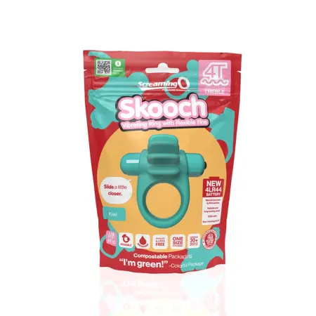 The Screaming O 4T Skooch Kiwi Vibrating Stimulation Ring, Waterproof