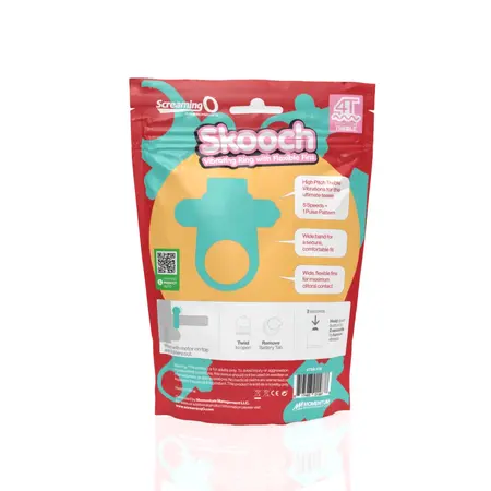 The Screaming O 4T Skooch Kiwi Vibrating Stimulation Ring, Waterproof