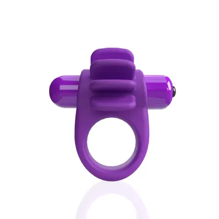 The Screaming O 4T Skooch Grape Vibrating Silicone Ring Waterproof