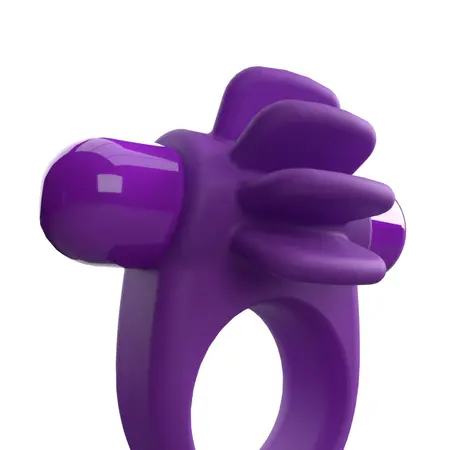 The Screaming O 4T Skooch Grape Vibrating Silicone Ring Waterproof
