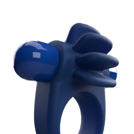 The Screaming O 4T Skooch Blueberry Vibrating Ring Silicone Waterproof