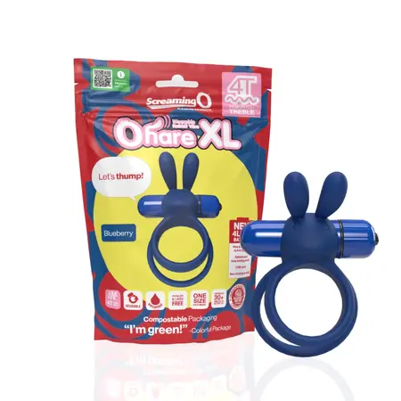The Screaming O 4T Ohare XL Intimate Ring Blueberry Silicone