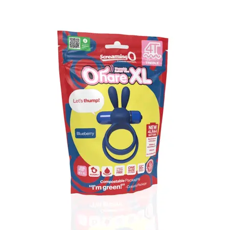 The Screaming O 4T Ohare XL Intimate Ring Blueberry Silicone