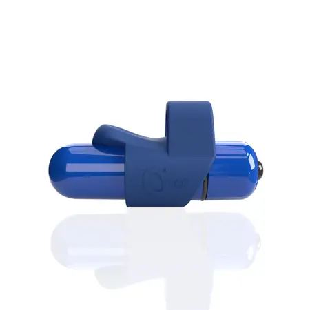 The Screaming O 4T FingO Slim Blueberry Finger Vibrator, Waterproof