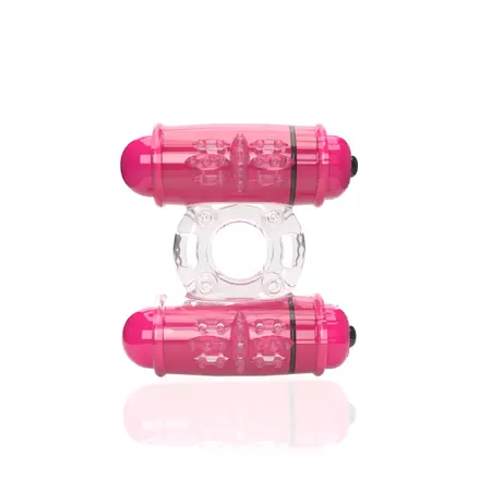 The Screaming O 4T Double Wammy Intimate Ring Strawberry Pink