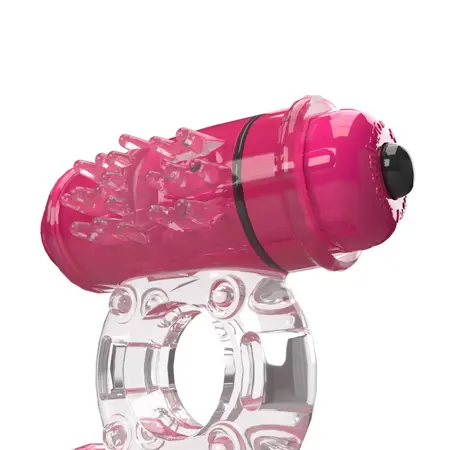 The Screaming O 4T Double Wammy Intimate Ring Strawberry Pink