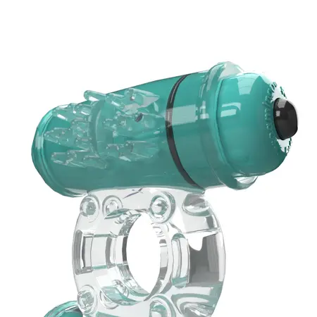 The Screaming O 4T Double Wammy Kiwi Vibrating Ring, Dual-Motor, Waterproof