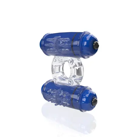The Screaming O 4T Double Wammy Intimate Ring Blueberry Waterproof