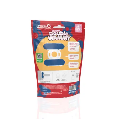 The Screaming O 4T Double Wammy Intimate Ring Blueberry Waterproof